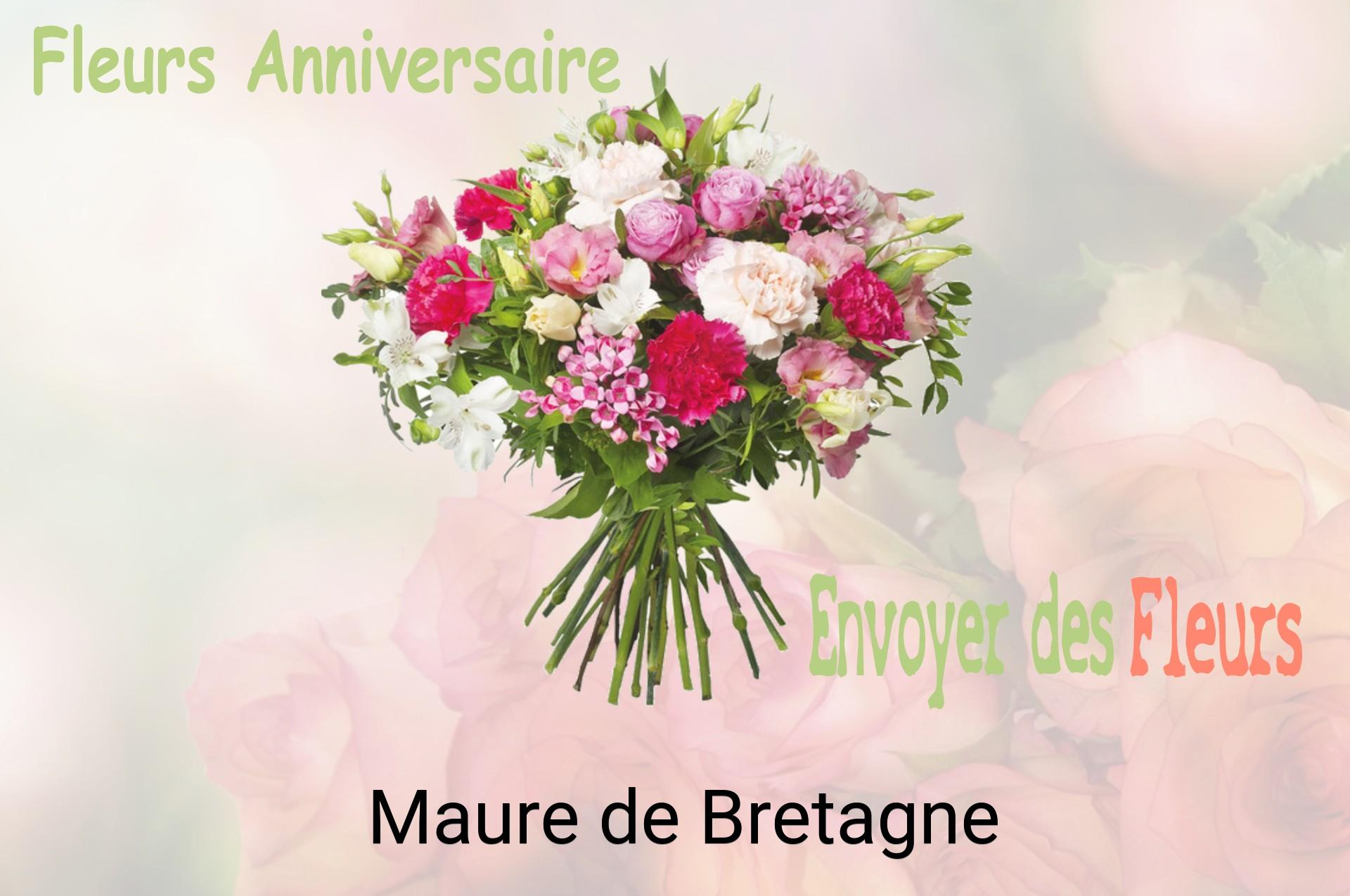 Bouquet de fleurs d’anniversaire livré à Maure-de-Bretagne