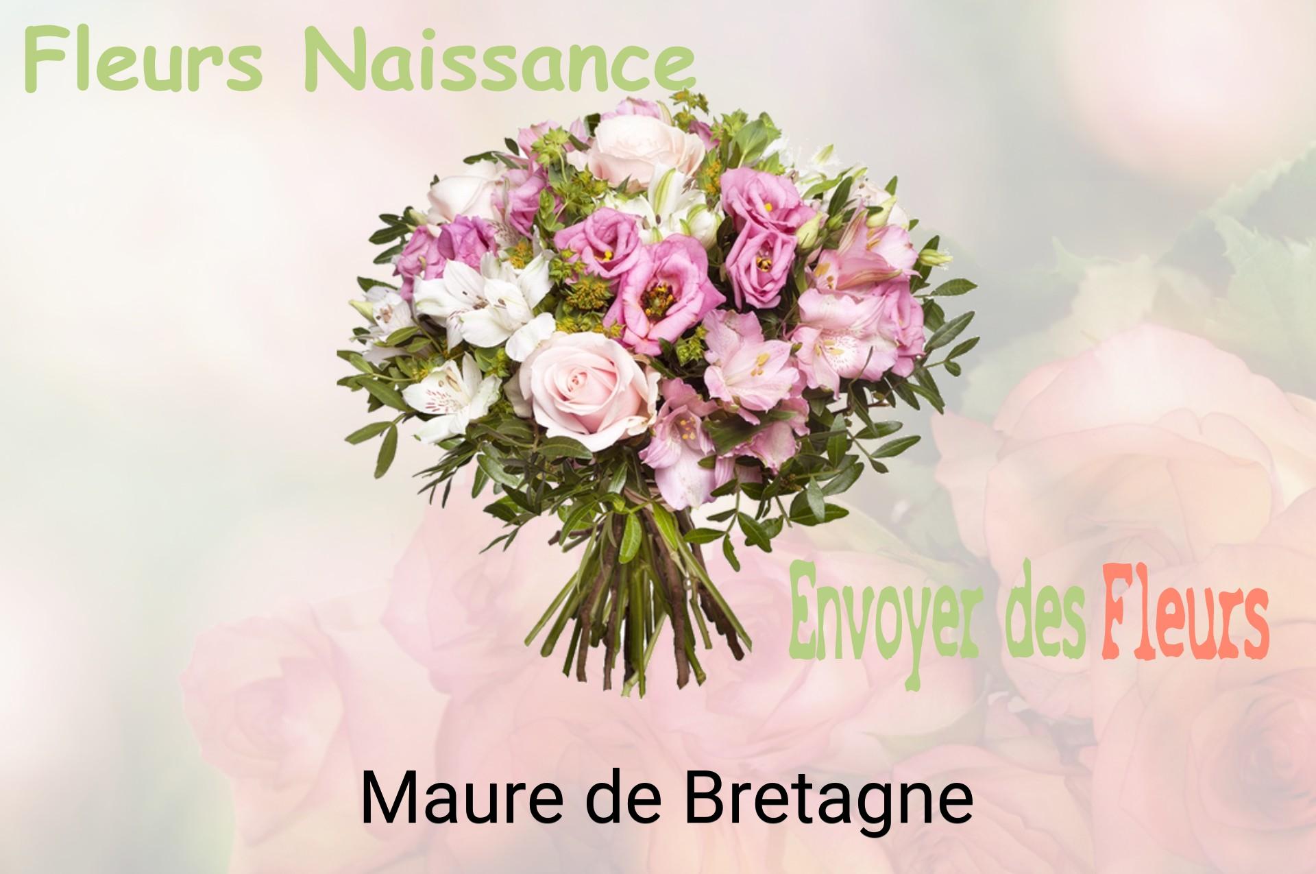 Bouquet de fleurs de naissance livré à Maure-de-Bretagne